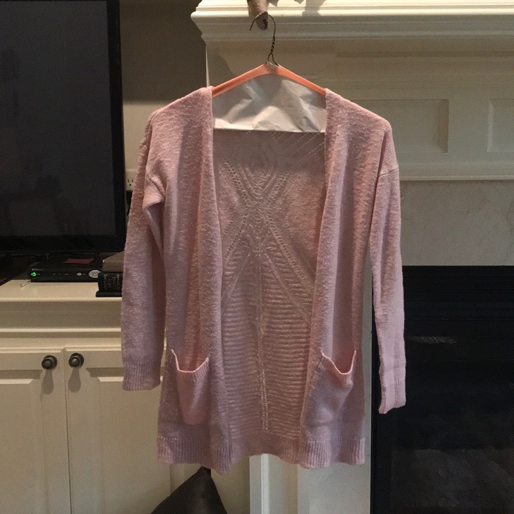Pink Rose pink sweater duster